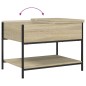 vidaXL Mesa de centro madera ingeniería metal roble Sonoma 70x50x50cm vidaXL Mesa de centro madera ingeniería metal roble Sonoma 70x50x50cm