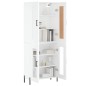 vidaXL Aparador alto madera contrachapada blanco 69,5x34x180 cm vidaXL Aparador alto madera contrachapada blanco 69,5x34x180 cm