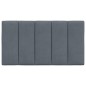 vidaXL Cabecero de cama acolchado terciopelo gris oscuro 90 cm vidaXL Cabecero de cama acolchado terciopelo gris oscuro 90 cm