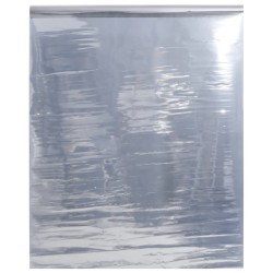 vidaXL Película solar estática efecto reflectante plateado 90x2000 cm