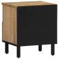 vidaXL Mesitas de noche 2 uds madera maciza de mango 40x33x46 cm vidaXL Mesitas de noche 2 uds madera maciza de mango 40x33x46 cm