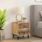 vidaXL Mesita de noche de madera maciza de mango 40x33x46 cm vidaXL Mesita de noche de madera maciza de mango 40x33x46 cm