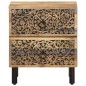 vidaXL Mesita de noche de madera maciza de mango 40x33x46 cm vidaXL Mesita de noche de madera maciza de mango 40x33x46 cm