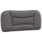 vidaXL Cabecero de cama acolchado cuero sintético gris 80 cm vidaXL Cabecero de cama acolchado cuero sintético gris 80 cm