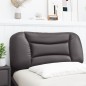 vidaXL Cabecero de cama acolchado cuero sintético gris 80 cm vidaXL Cabecero de cama acolchado cuero sintético gris 80 cm