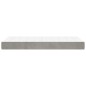vidaXL Colchón muelles ensacados terciopelo gris claro 120x190x20 cm vidaXL Colchón muelles ensacados terciopelo gris claro 120x190x20 cm