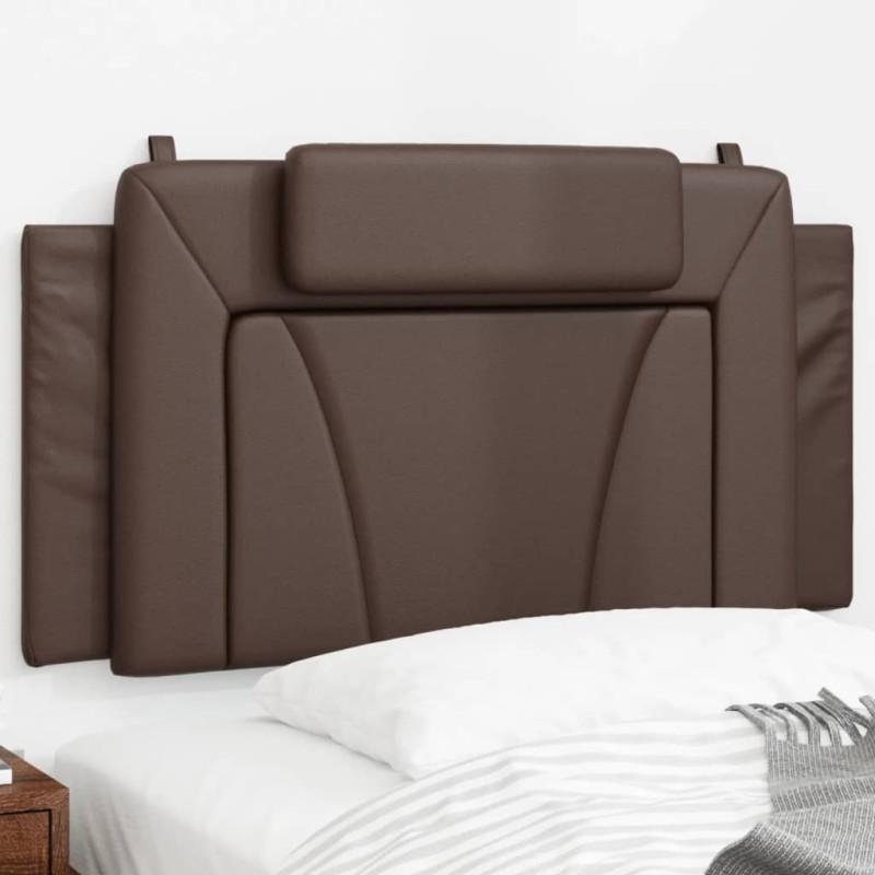vidaXL Cabecero de cama acolchado cuero sintético marrón 100 cm vidaXL Cabecero de cama acolchado cuero sintético marrón 100 cm