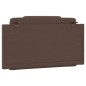 vidaXL Cabecero de cama acolchado cuero sintético marrón 100 cm vidaXL Cabecero de cama acolchado cuero sintético marrón 100 cm
