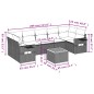vidaXL Set de sofás de jardín 8 piezas y cojines ratán sintético negro vidaXL Set de sofás de jardín 8 piezas y cojines ratán sintético negro
