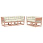 vidaXL Set de sofás jardín 5 pzas con cojines madera maciza Douglas vidaXL Set de sofás jardín 5 pzas con cojines madera maciza Douglas