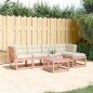 vidaXL Set de sofás jardín 5 pzas con cojines madera maciza Douglas vidaXL Set de sofás jardín 5 pzas con cojines madera maciza Douglas