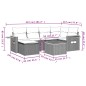 vidaXL Set sofás de jardín 7 piezas y cojines ratán sintético beige vidaXL Set sofás de jardín 7 piezas y cojines ratán sintético beige