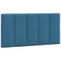 vidaXL Cabecero de cama acolchado terciopelo azul 100 cm