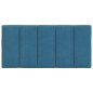 vidaXL Cabecero de cama acolchado terciopelo azul 100 cm