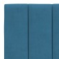 vidaXL Cabecero de cama acolchado terciopelo azul 140 cm vidaXL Cabecero de cama acolchado terciopelo azul 140 cm