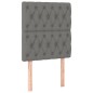 vidaXL Cama box spring con colchón tela gris oscuro 80x200 cm vidaXL Cama box spring con colchón tela gris oscuro 80x200 cm