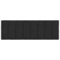 vidaXL Cabecero de cama acolchado terciopelo negro 140 cm vidaXL Cabecero de cama acolchado terciopelo negro 140 cm