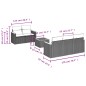 vidaXL Set de sofás de jardín 6 piezas y cojines ratán sintético negro vidaXL Set de sofás de jardín 6 piezas y cojines ratán sintético negro
