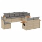 vidaXL Juego de sofás de jardín con cojines beige 8 pzas ratán PE vidaXL Juego de sofás de jardín con cojines beige 8 pzas ratán PE