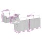 vidaXL Set de sofás de jardín 6 piezas y cojines ratán sintético negro vidaXL Set de sofás de jardín 6 piezas y cojines ratán sintético negro