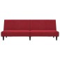 vidaXL Sofá cama de 2 plazas terciopelo color vino tinto vidaXL Sofá cama de 2 plazas terciopelo color vino tinto