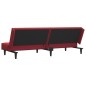 vidaXL Sofá cama de 2 plazas terciopelo color vino tinto vidaXL Sofá cama de 2 plazas terciopelo color vino tinto