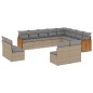 vidaXL Set de sofás de jardín 12 pzas y cojines ratán sintético marrón vidaXL Set de sofás de jardín 12 pzas y cojines ratán sintético marrón