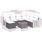 vidaXL Set de sofás de jardín 8 piezas y cojines ratán sintético negro vidaXL Set de sofás de jardín 8 piezas y cojines ratán sintético negro