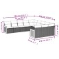 vidaXL Set de sofás de jardín 11 pzas y cojines ratán sintético negro vidaXL Set de sofás de jardín 11 pzas y cojines ratán sintético negro