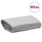 vidaXL Lona gris Ø 5 m 600 /m² vidaXL Lona gris Ø 5 m 600 /m²