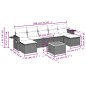 vidaXL Set de sofás de jardín 8 piezas y cojines ratán sintético negro vidaXL Set de sofás de jardín 8 piezas y cojines ratán sintético negro