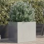 vidaXL Jardinera de acero inoxidable plateado 49x47x46 cm vidaXL Jardinera de acero inoxidable plateado 49x47x46 cm