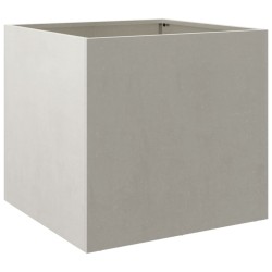 vidaXL Jardinera de acero inoxidable plateado 49x47x46 cm