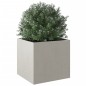 vidaXL Jardinera de acero inoxidable plateado 49x47x46 cm vidaXL Jardinera de acero inoxidable plateado 49x47x46 cm