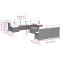 vidaXL Set de sofás de jardín 11 pzas y cojines ratán sintético negro vidaXL Set de sofás de jardín 11 pzas y cojines ratán sintético negro