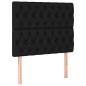 vidaXL Cama box spring con colchón tela negro 90x190 cm vidaXL Cama box spring con colchón tela negro 90x190 cm