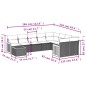 vidaXL Set de sofás de jardín 10 pzas cojines ratán sintético negro vidaXL Set de sofás de jardín 10 pzas cojines ratán sintético negro