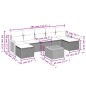 vidaXL Juego de sofás de jardín con cojines beige 8 pzas ratán PE vidaXL Juego de sofás de jardín con cojines beige 8 pzas ratán PE