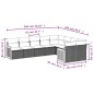 vidaXL Set de sofás de jardín 8 piezas y cojines ratán sintético negro vidaXL Set de sofás de jardín 8 piezas y cojines ratán sintético negro