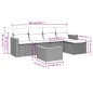 vidaXL Set de sofás de jardín 6 piezas y cojines ratán sintético negro vidaXL Set de sofás de jardín 6 piezas y cojines ratán sintético negro