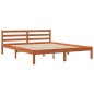 vidaXL Estructura de cama madera maciza pino marrón cera 160x200 cm vidaXL Estructura de cama madera maciza pino marrón cera 160x200 cm
