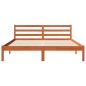vidaXL Estructura de cama madera maciza pino marrón cera 160x200 cm vidaXL Estructura de cama madera maciza pino marrón cera 160x200 cm