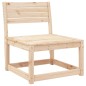 vidaXL Juego de sofás de jardín 6 piezas madera maciza de pino