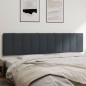 vidaXL Cabecero de cama acolchado terciopelo gris oscuro 200 cm vidaXL Cabecero de cama acolchado terciopelo gris oscuro 200 cm