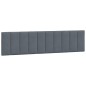vidaXL Cabecero de cama acolchado terciopelo gris oscuro 200 cm vidaXL Cabecero de cama acolchado terciopelo gris oscuro 200 cm