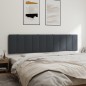 vidaXL Cabecero de cama acolchado terciopelo gris oscuro 200 cm vidaXL Cabecero de cama acolchado terciopelo gris oscuro 200 cm