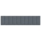vidaXL Cabecero de cama acolchado terciopelo gris oscuro 200 cm vidaXL Cabecero de cama acolchado terciopelo gris oscuro 200 cm