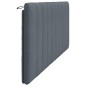 vidaXL Cabecero de cama acolchado terciopelo gris oscuro 200 cm vidaXL Cabecero de cama acolchado terciopelo gris oscuro 200 cm