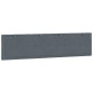 vidaXL Cabecero de cama acolchado terciopelo gris oscuro 200 cm vidaXL Cabecero de cama acolchado terciopelo gris oscuro 200 cm