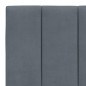 vidaXL Cabecero de cama acolchado terciopelo gris oscuro 200 cm vidaXL Cabecero de cama acolchado terciopelo gris oscuro 200 cm